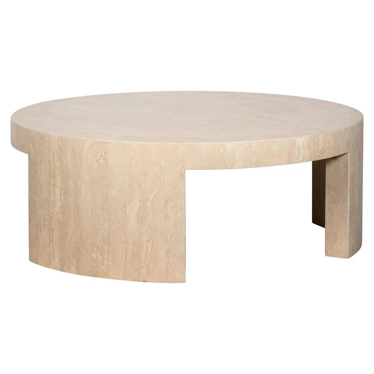 Richmond Interiors Biltmore Round Coffee Table in Beige