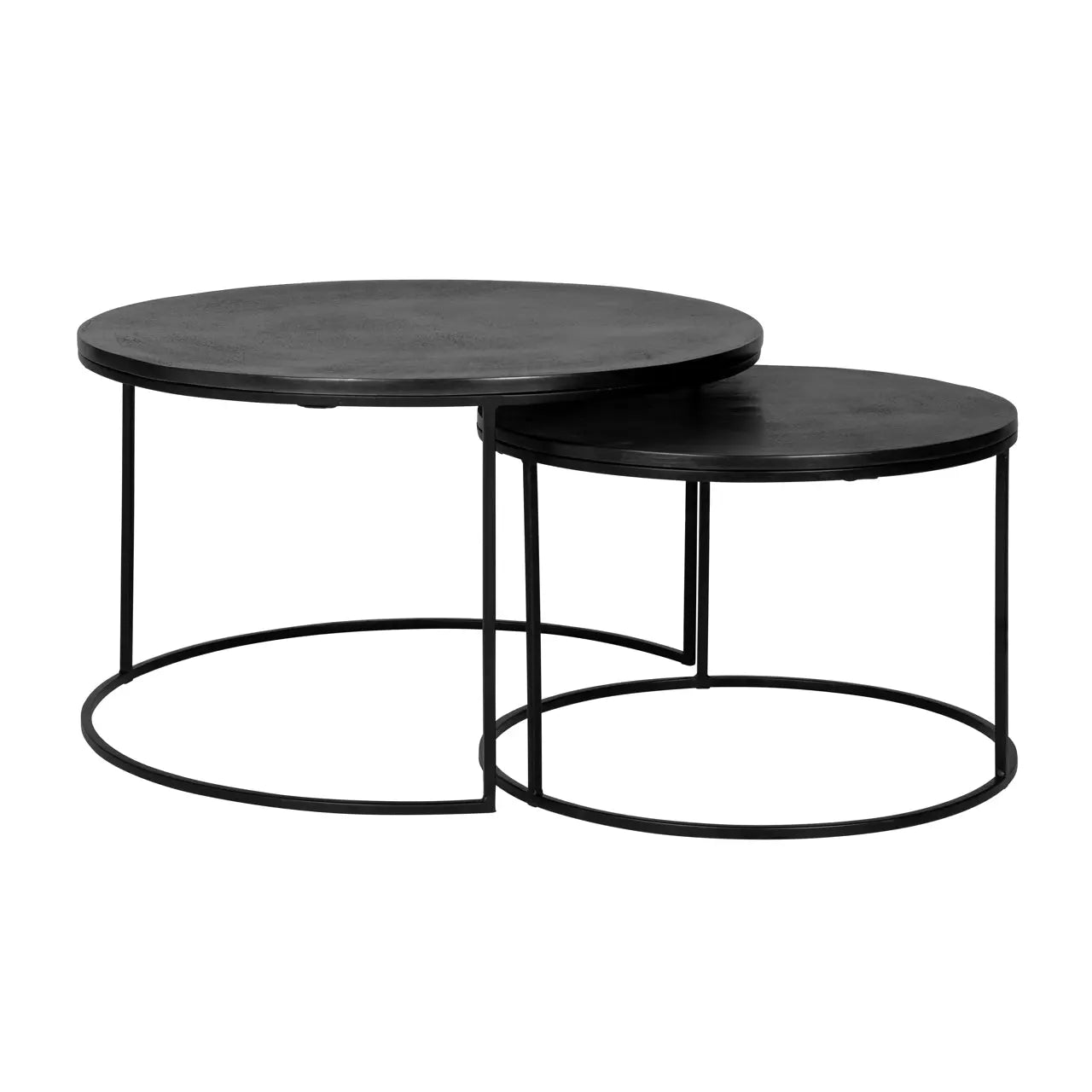Richmond Interiors Bolder Set of 2 Coffee Table in Black