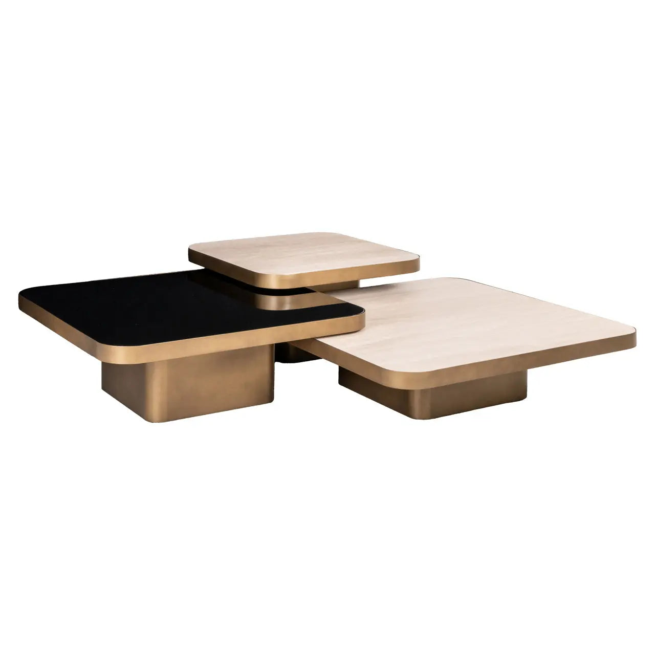 Richmond Interiors Cumulus Set of 3 Coffee Table in Beige