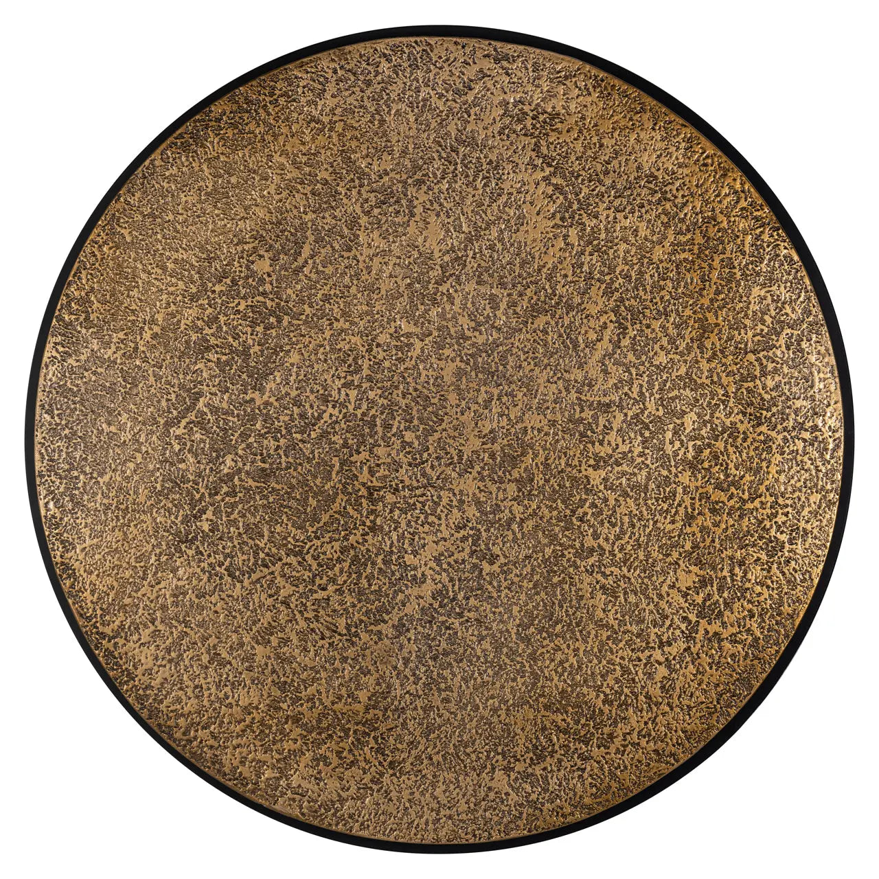 Richmond Interiors Derby Set of 2 Coffee Table in Black/Gold