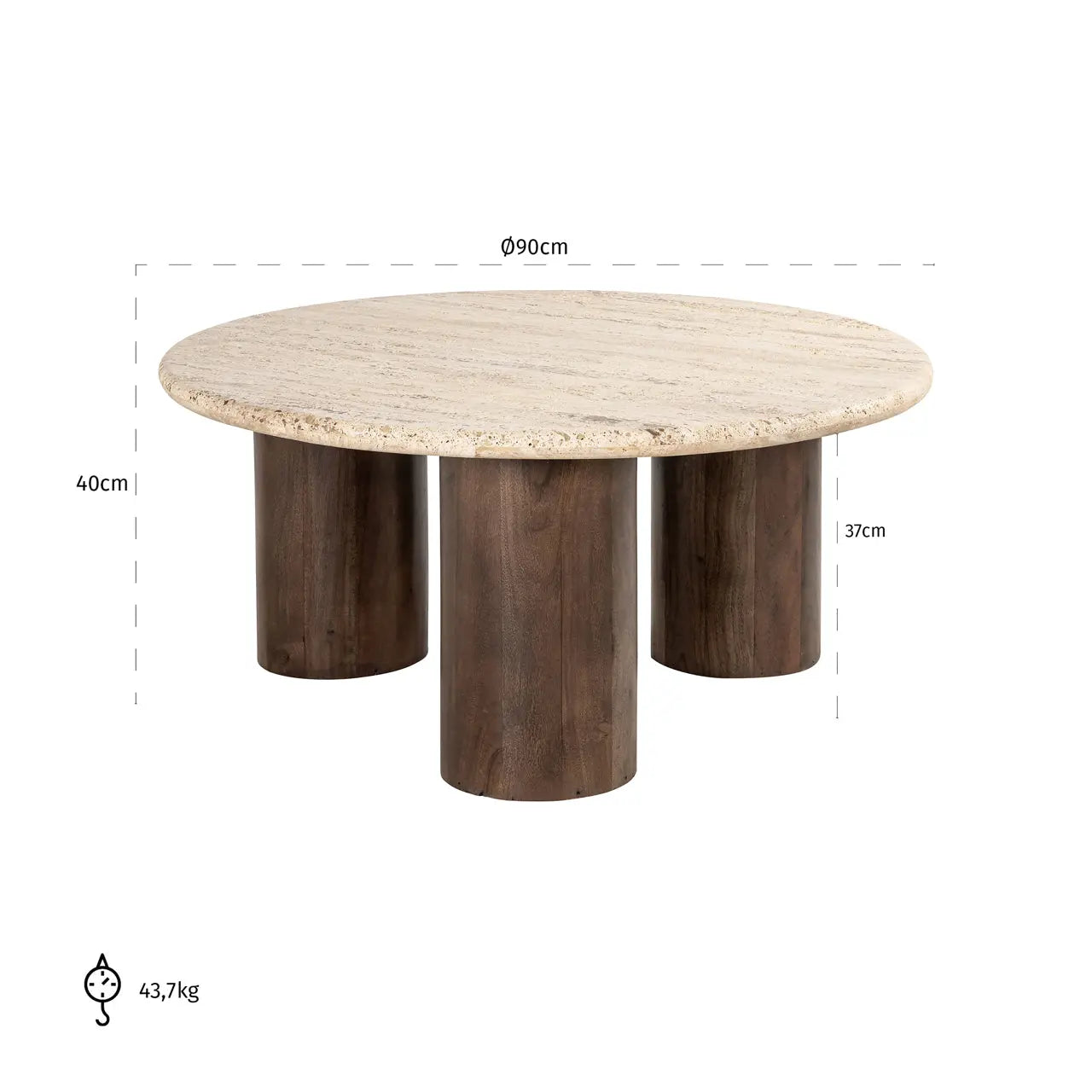 Richmond Interiors Douglas Coffee Table in Brown