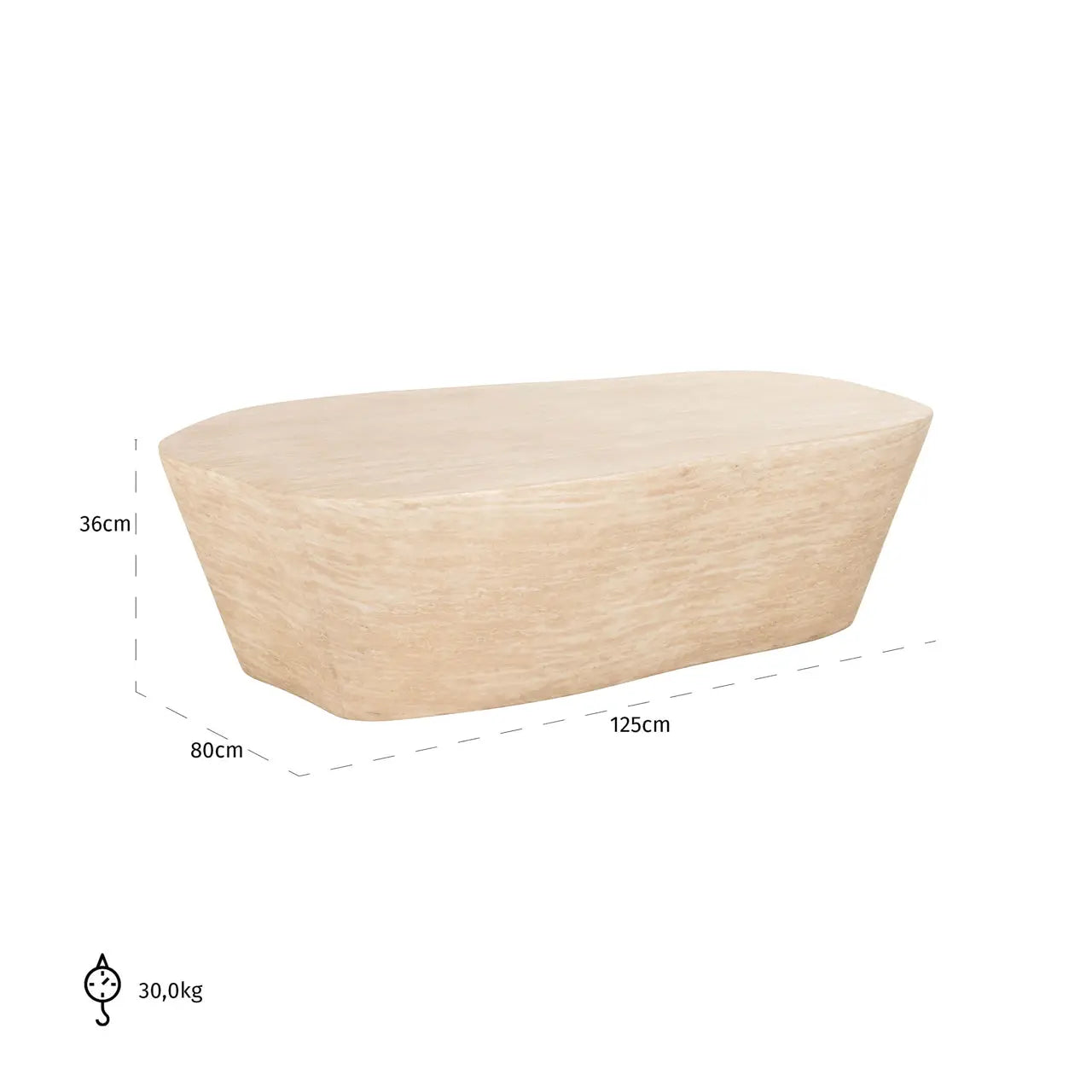 Richmond Interiors Fictus Coffee Table in Beige