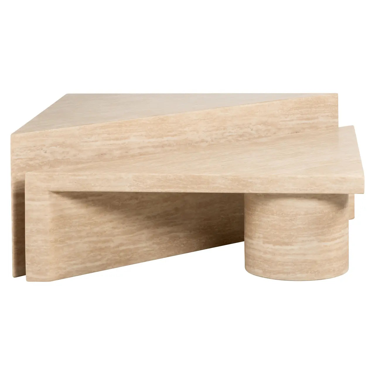 Richmond Interiors Fictus Set of 2 Coffee Table in Beige