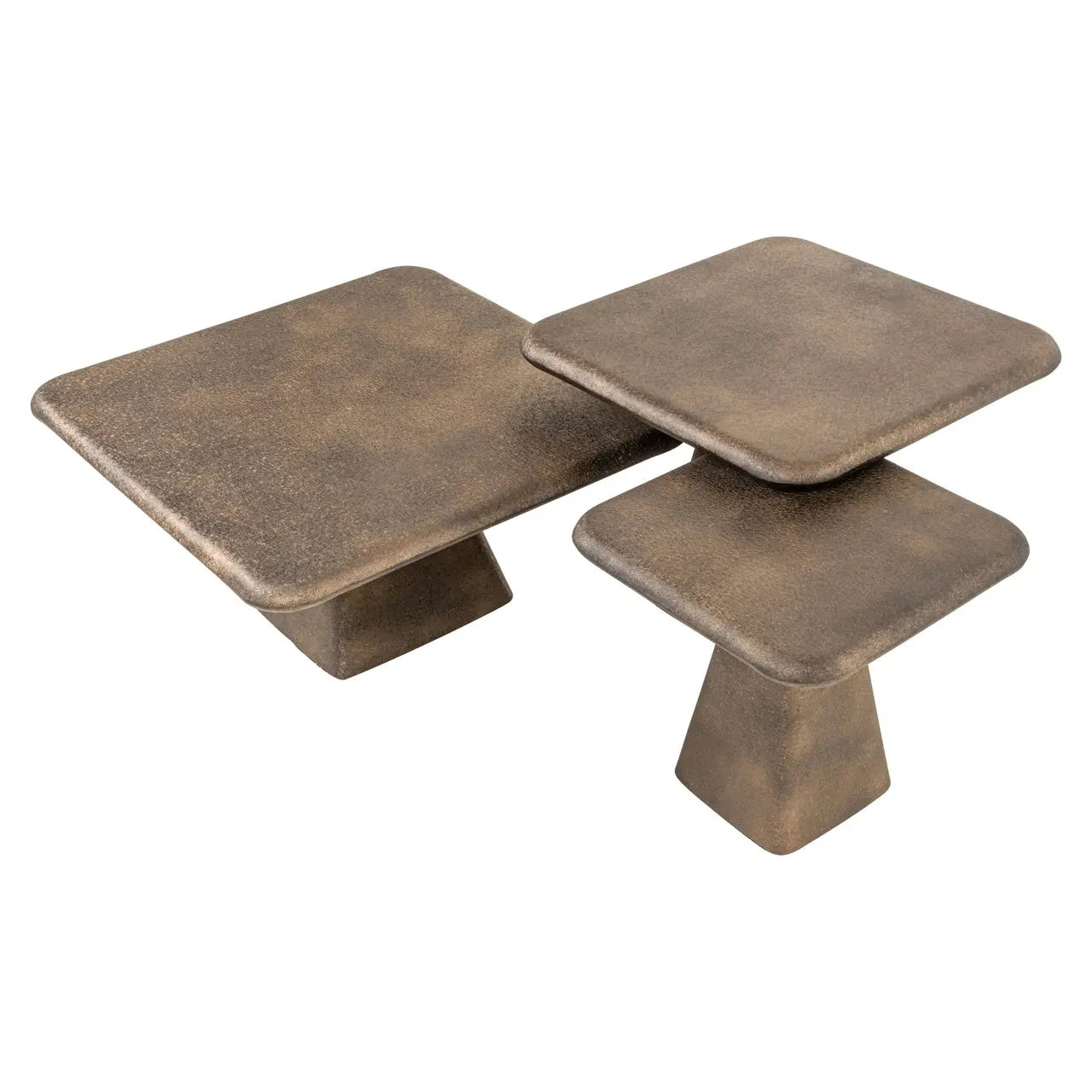 Richmond Interiors Marlie Set of 3 Coffee Table in Gold