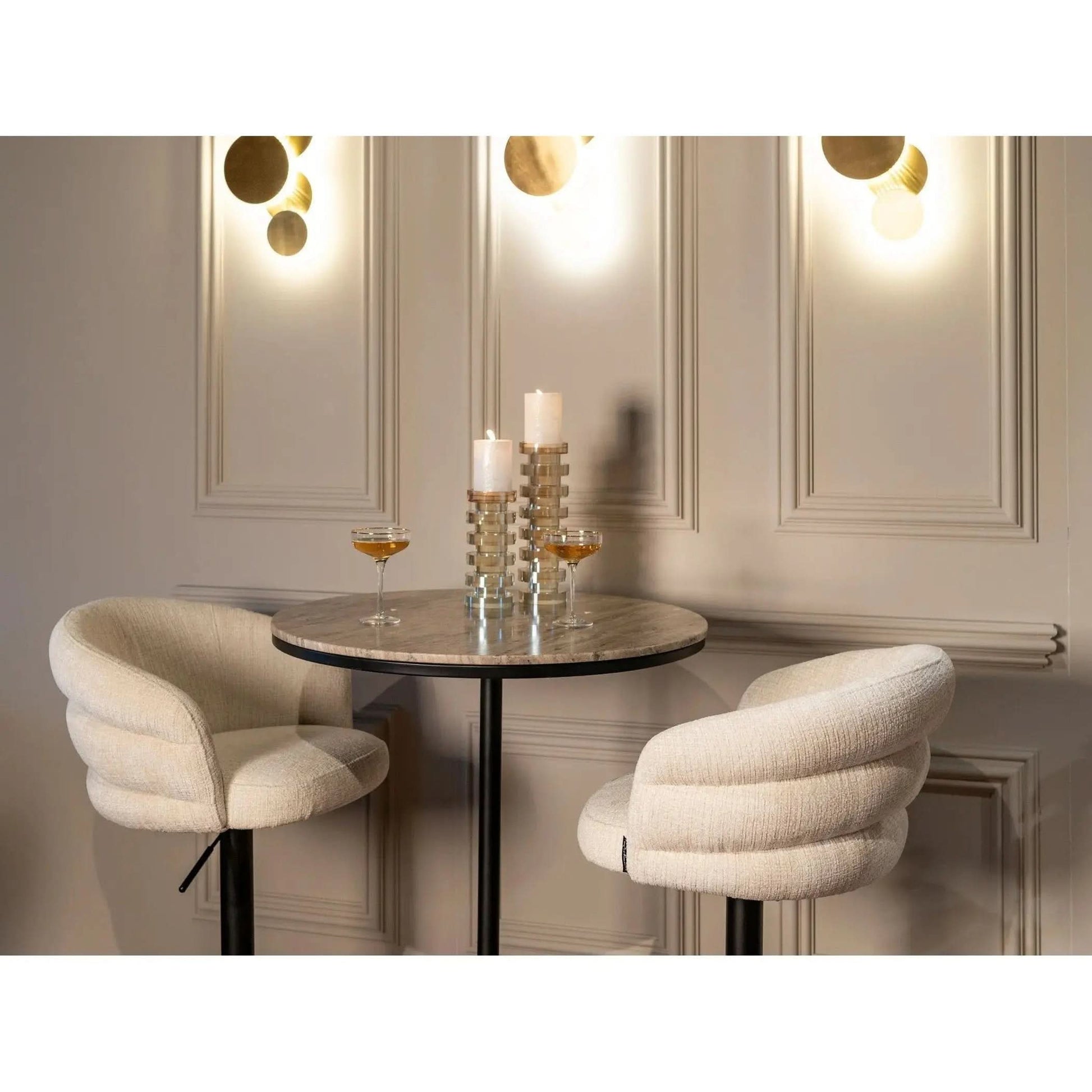 Richmond Interiors Collin Brushed Gold Wall Lamp   Nicholas John Interiors