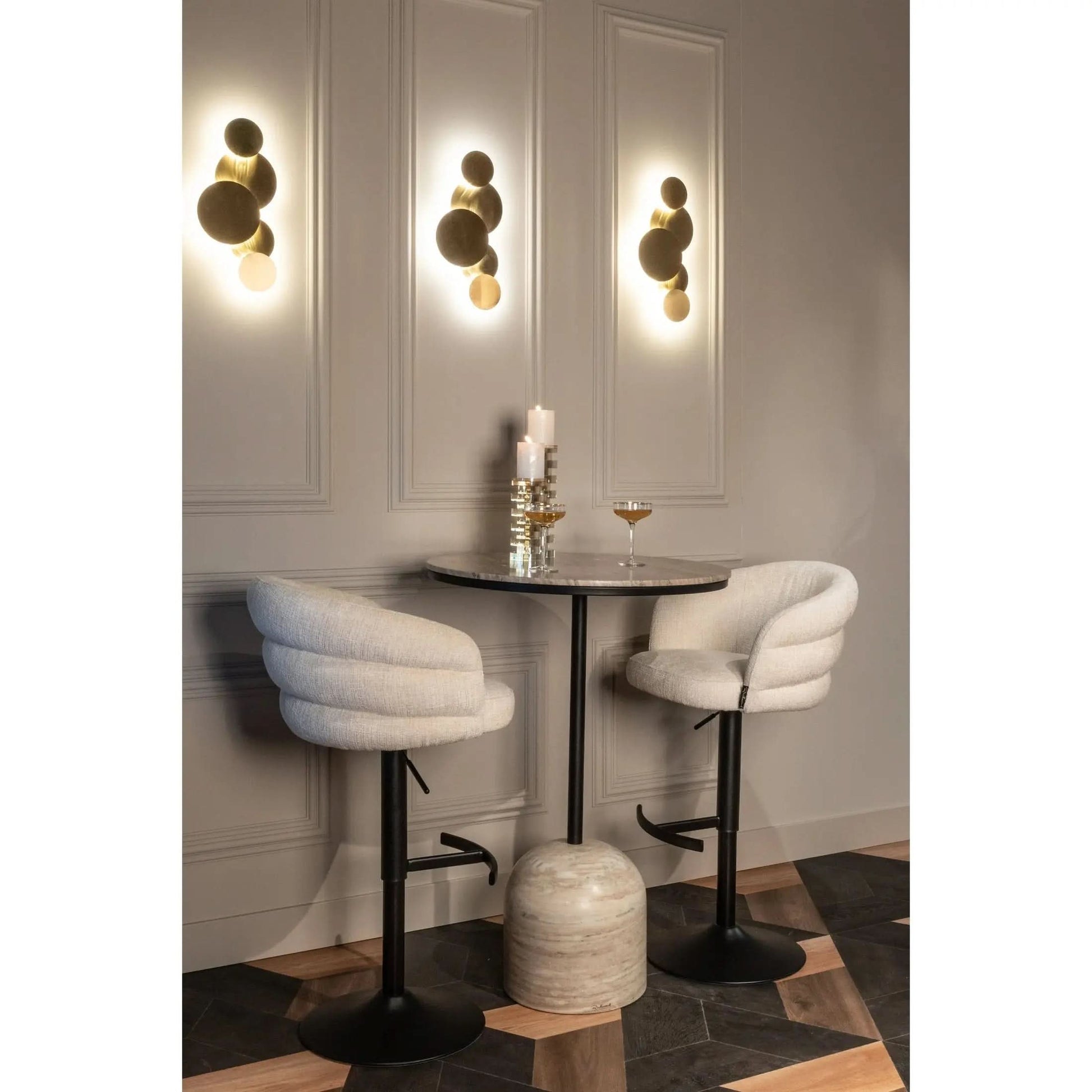 Richmond Interiors Collin Brushed Gold Wall Lamp   Nicholas John Interiors