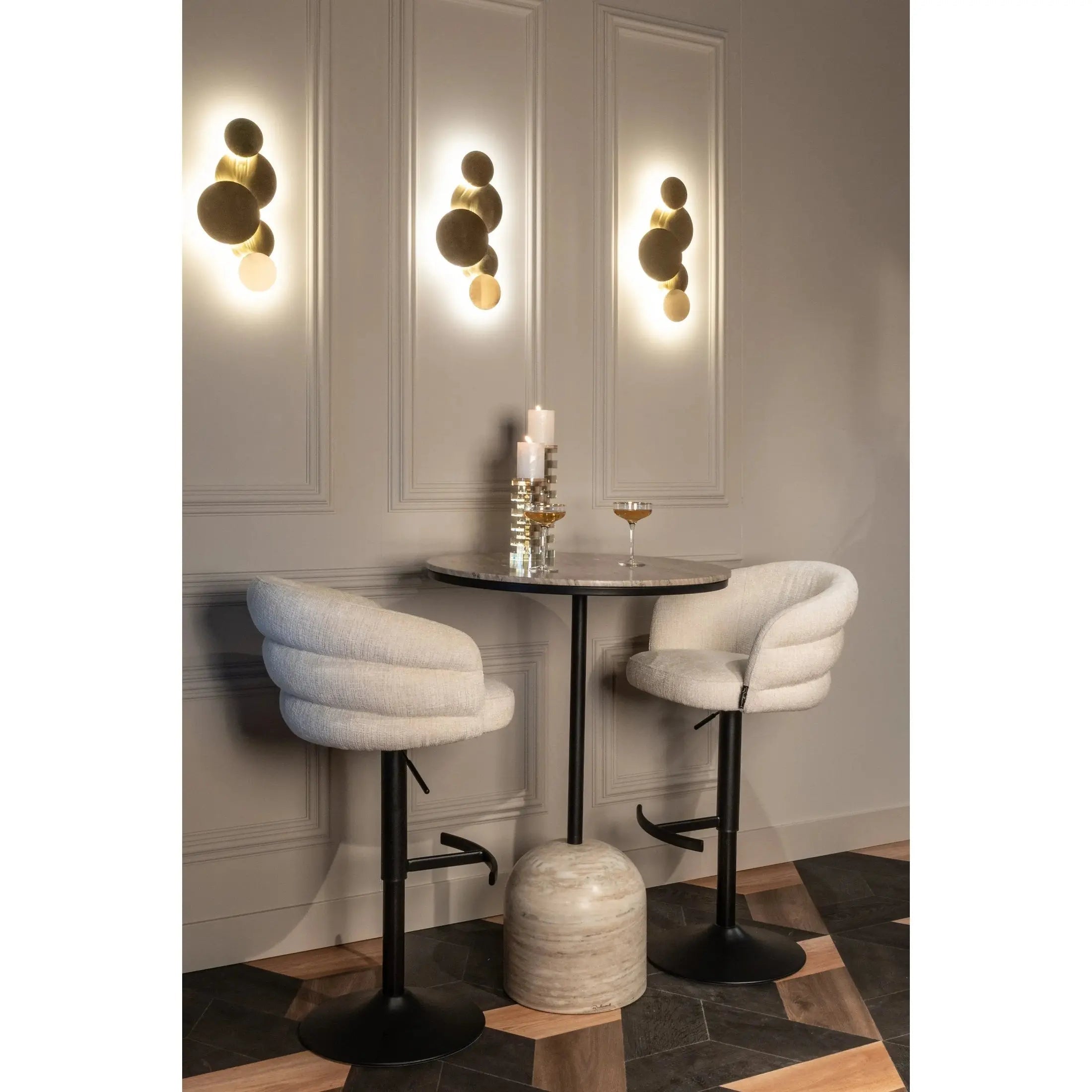 Richmond Interiors Collin Brushed Gold Wall Lamp   Nicholas John Interiors