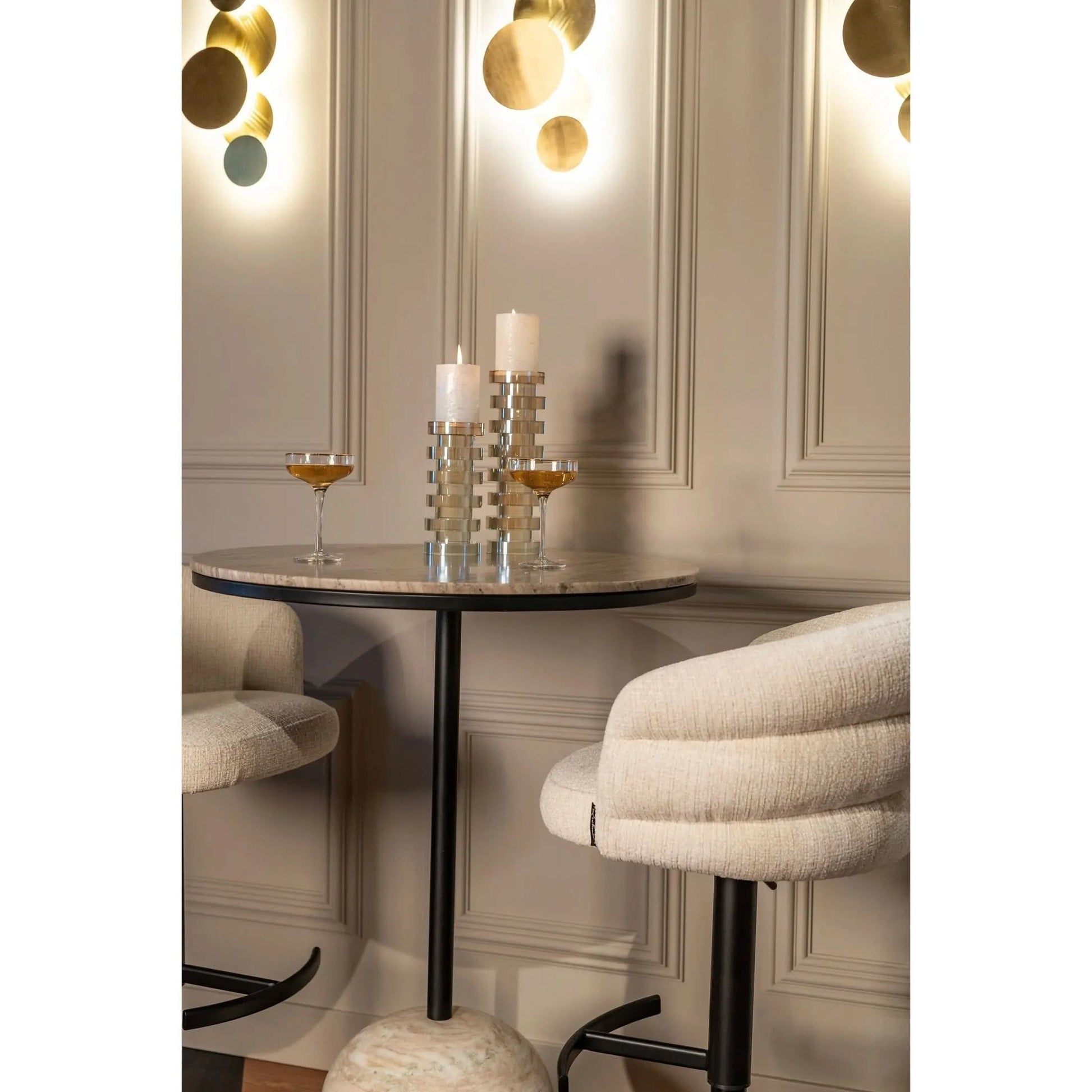 Richmond Interiors Collin Brushed Gold Wall Lamp   Nicholas John Interiors
