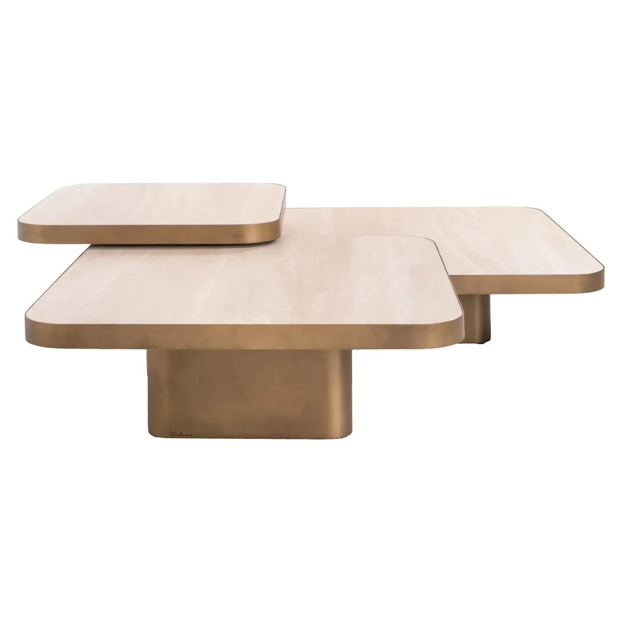 Richmond Interiors Cumulus Set of 3 Coffee Table in Beige  Nicholas John Interiors
