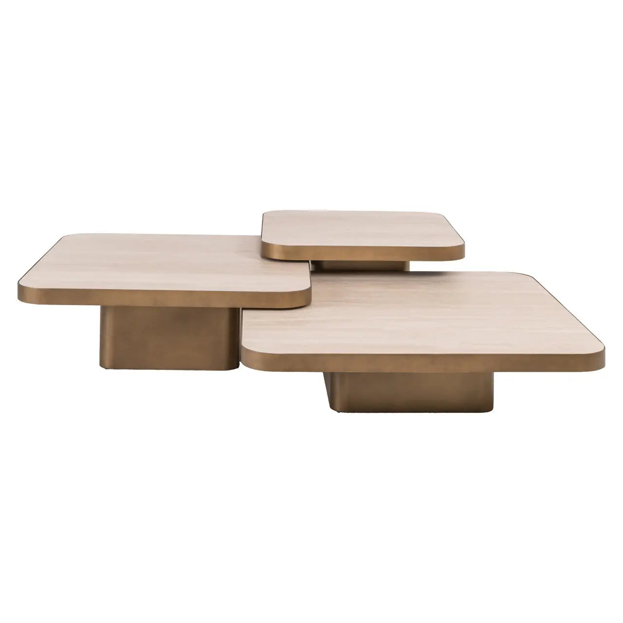 Richmond Interiors Cumulus Set of 3 Coffee Table in Beige  Nicholas John Interiors