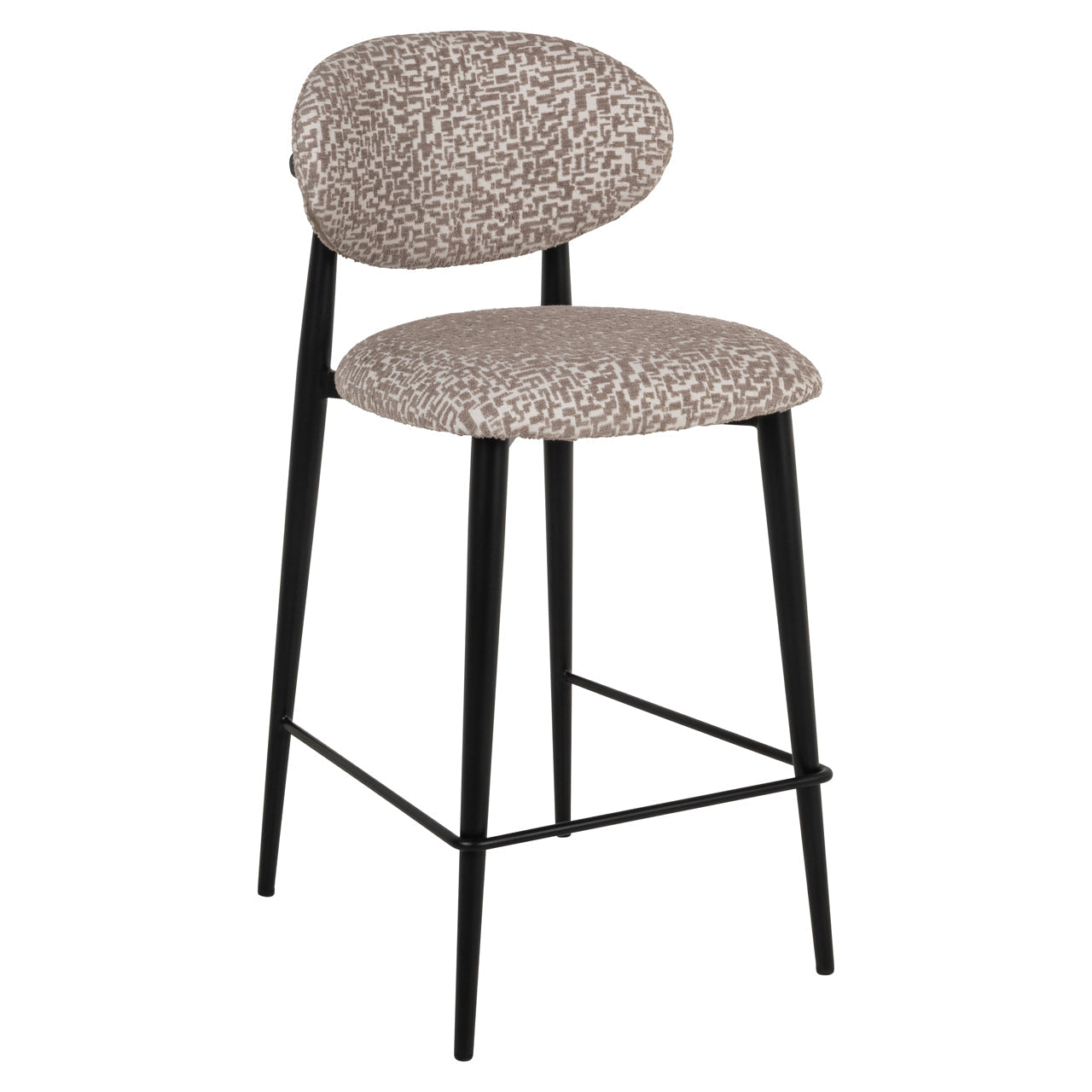 Richmond Interiors Dantes Counter Stool in Natural Geo  Nicholas John Interiors