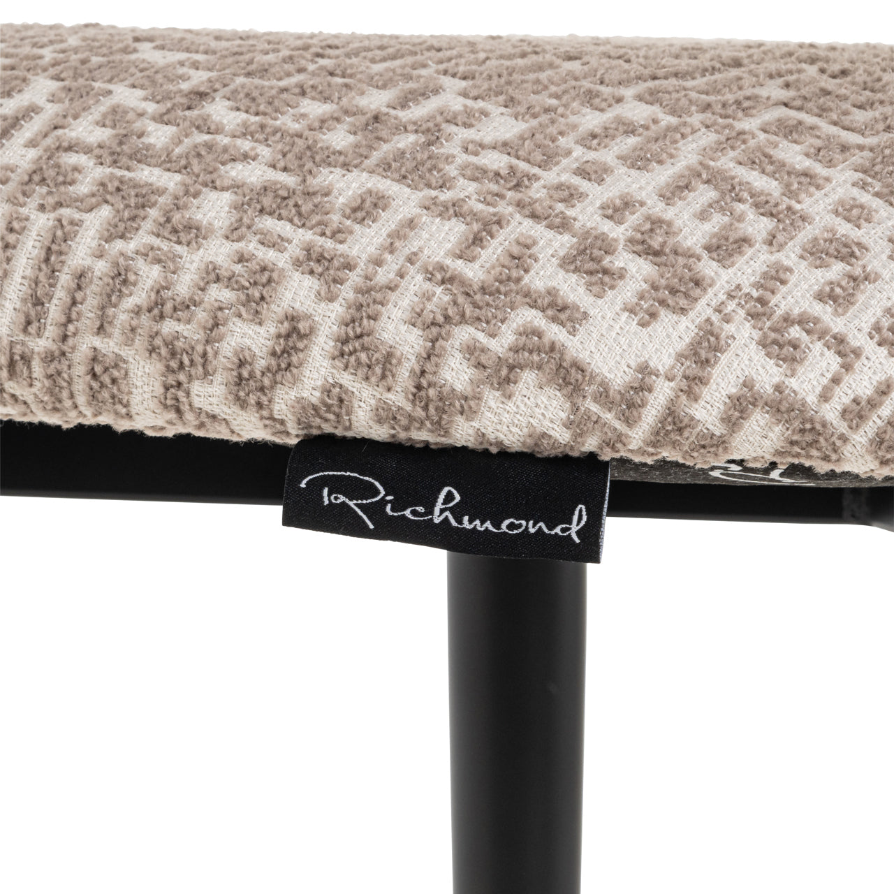 Richmond Interiors Dantes Counter Stool in Natural Geo  Nicholas John Interiors