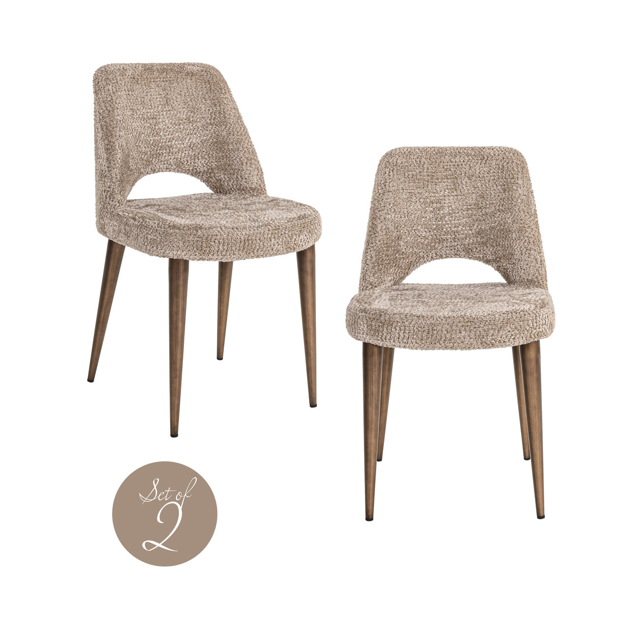 Richmond Interiors Delphine Set of 2 Dining Chair in Lovely Nature  Nicholas John Interiors
