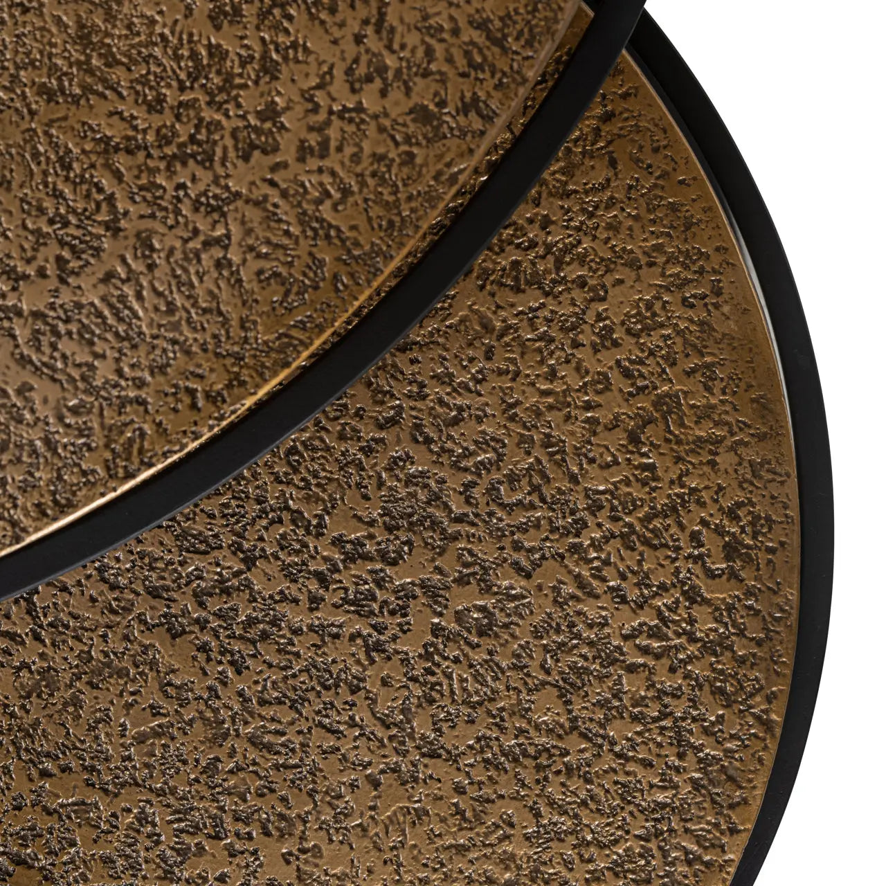 Richmond Interiors Derby Set of 2 Coffee Tables in Black/Gold  Nicholas John Interiors