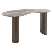 Richmond Interiors Desk Brando Blush beige   Nicholas John Interiors