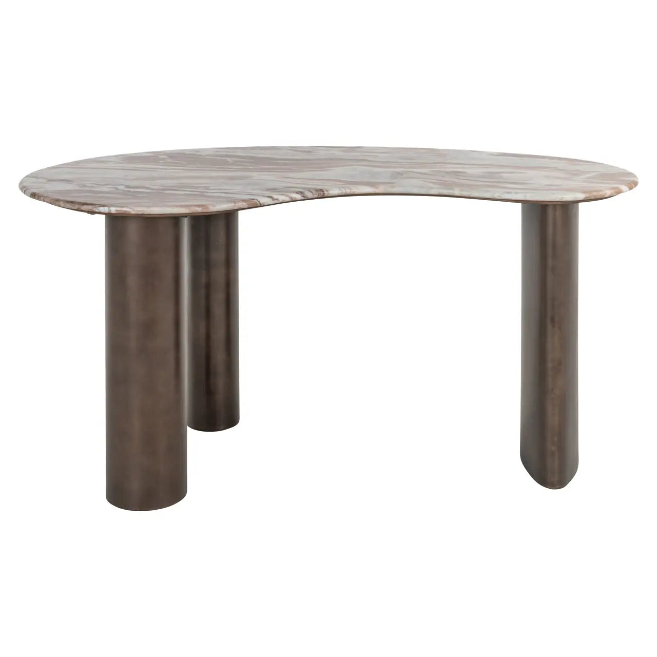 Richmond Interiors Desk Brando Blush beige   Nicholas John Interiors