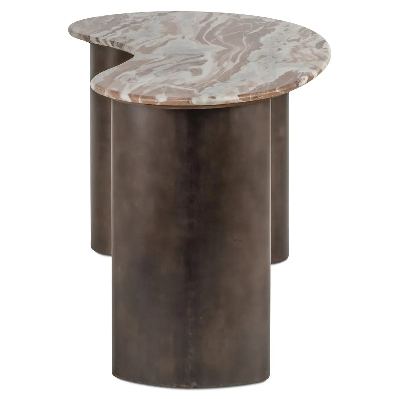 Richmond Interiors Desk Brando Blush beige   Nicholas John Interiors