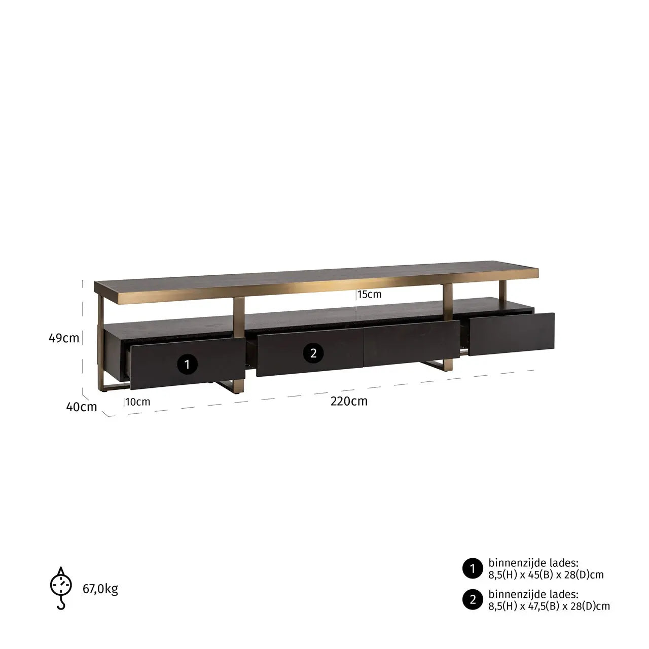Richmond Interiors Diddley Charcoal TV Cabinet – Modern Media Storage Unit   Nicholas John Interiors