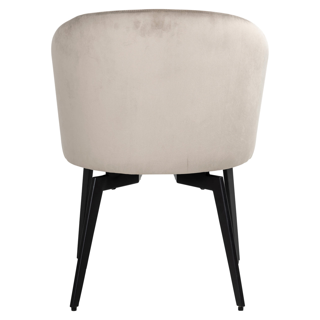 Richmond Interiors Dining chair Amphara khaki velvet fire retardant - Nicholas John Interiors