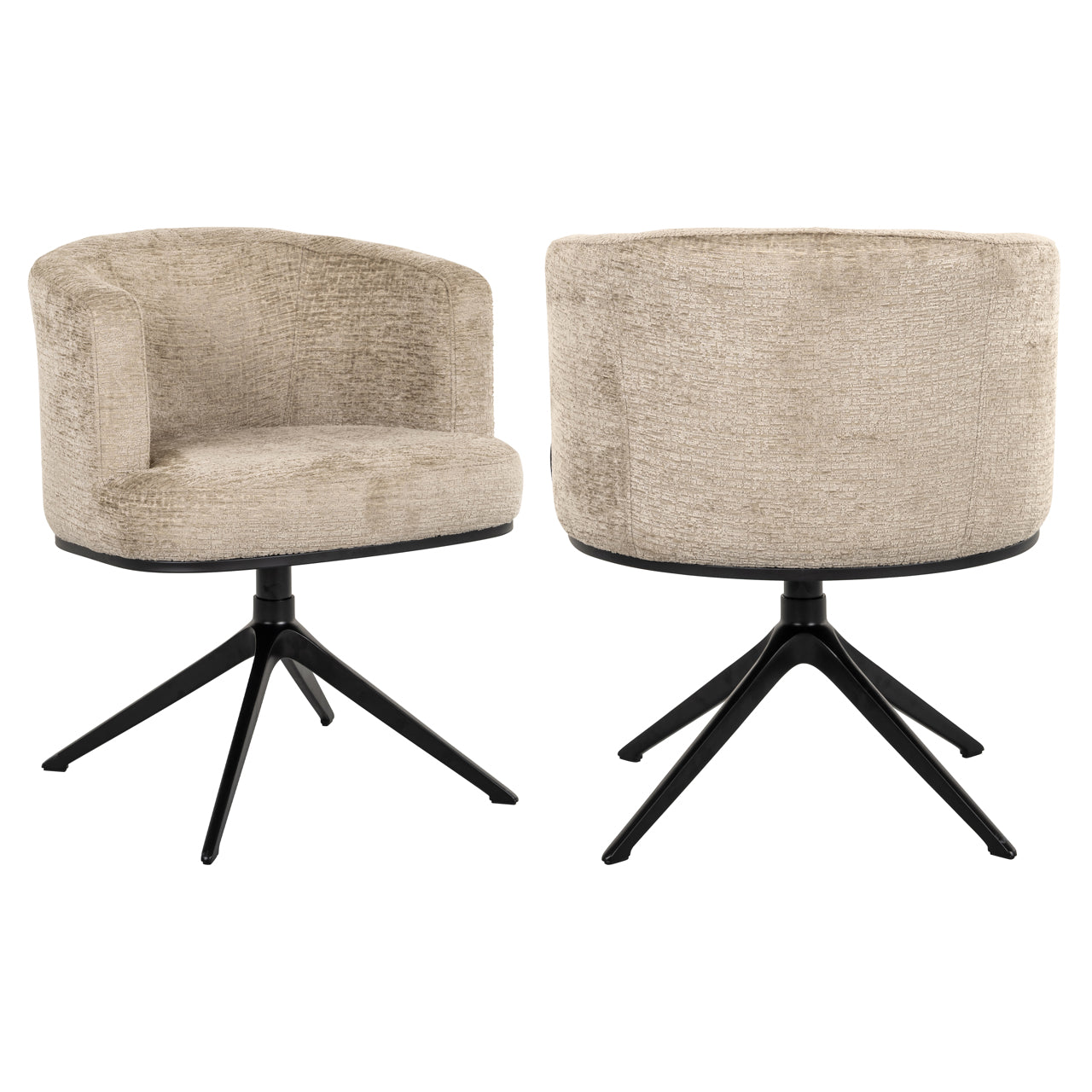 Richmond Interiors Dining chair Cheyenne desert fusion swivel fire retardant  Nicholas John Interiors