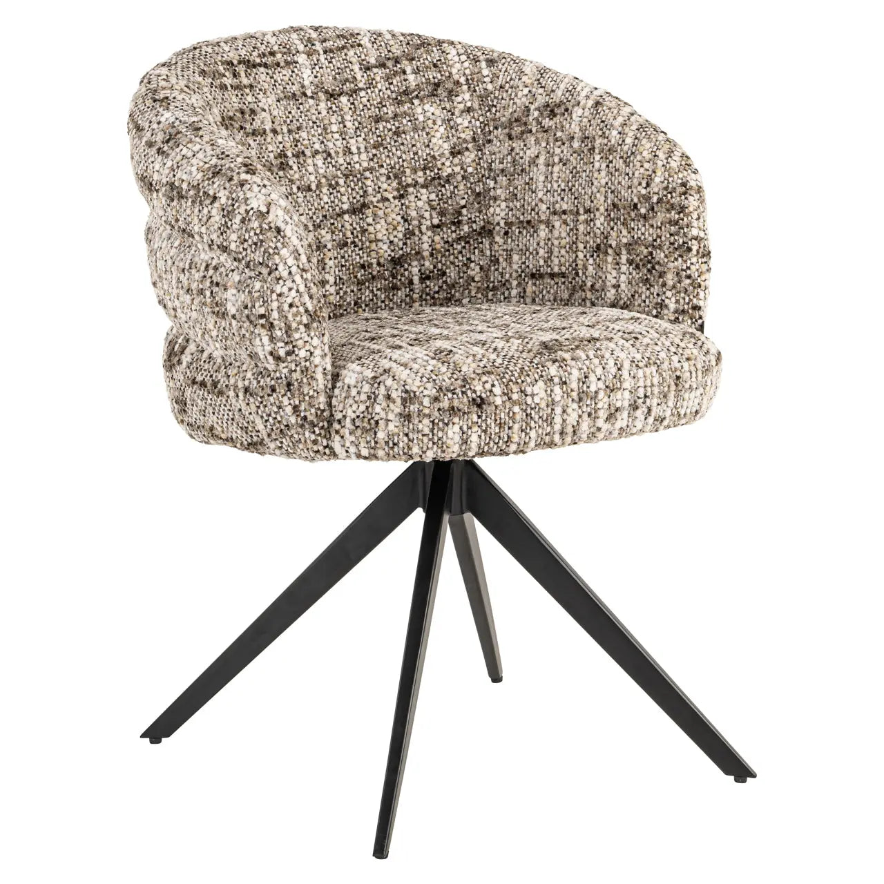 Richmond Interiors Dining chair Serenity brown omara swivel fire retardant   Nicholas John Interiors