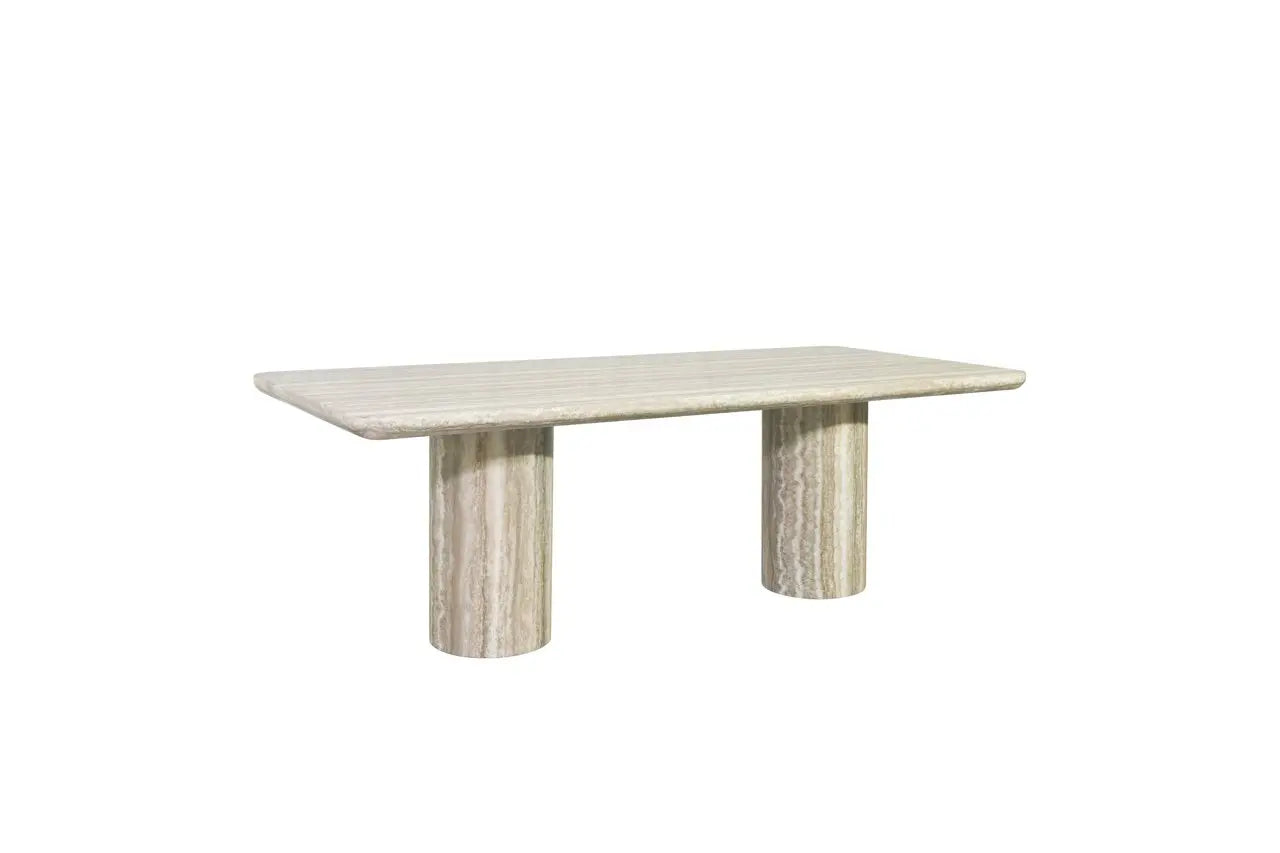 Richmond Interiors Nebula 225cm Dining Table Grey/Faux Travertine