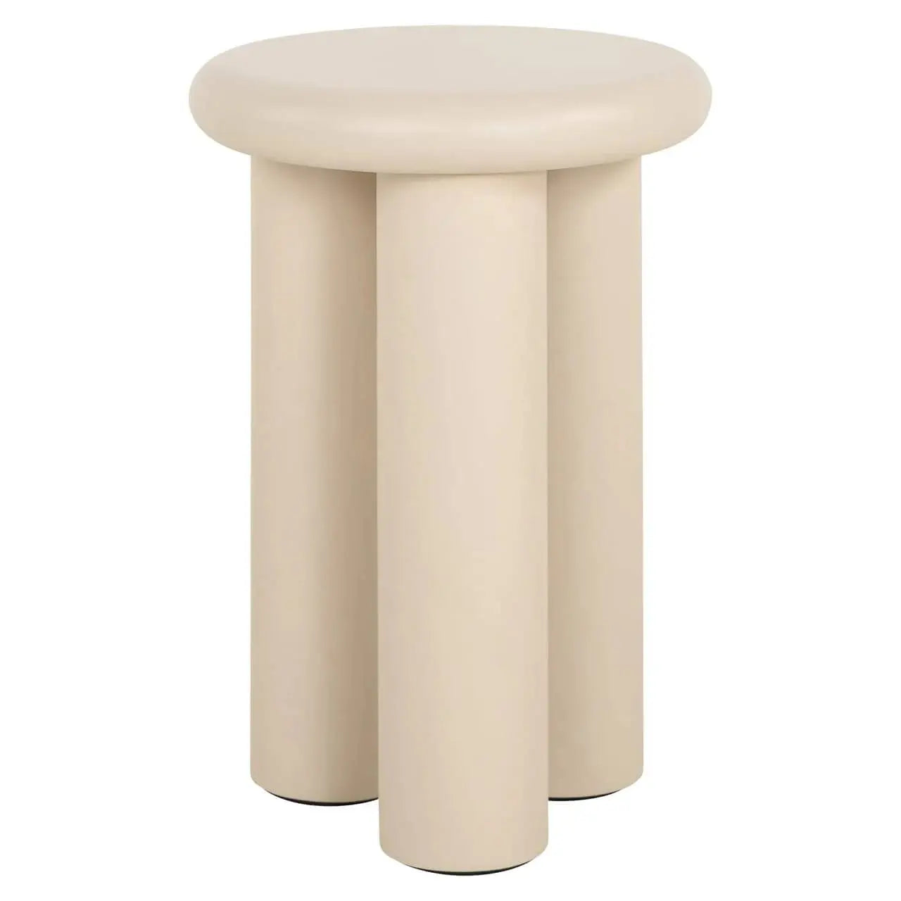 Richmond Interiors Elbaz beige 35Ø End Table   Nicholas John Interiors