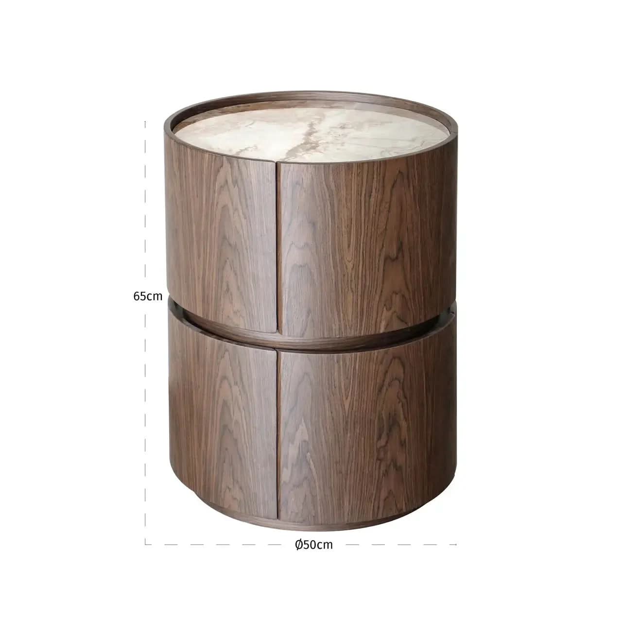 Richmond Interiors Ellery Brown End Table   Nicholas John Interiors