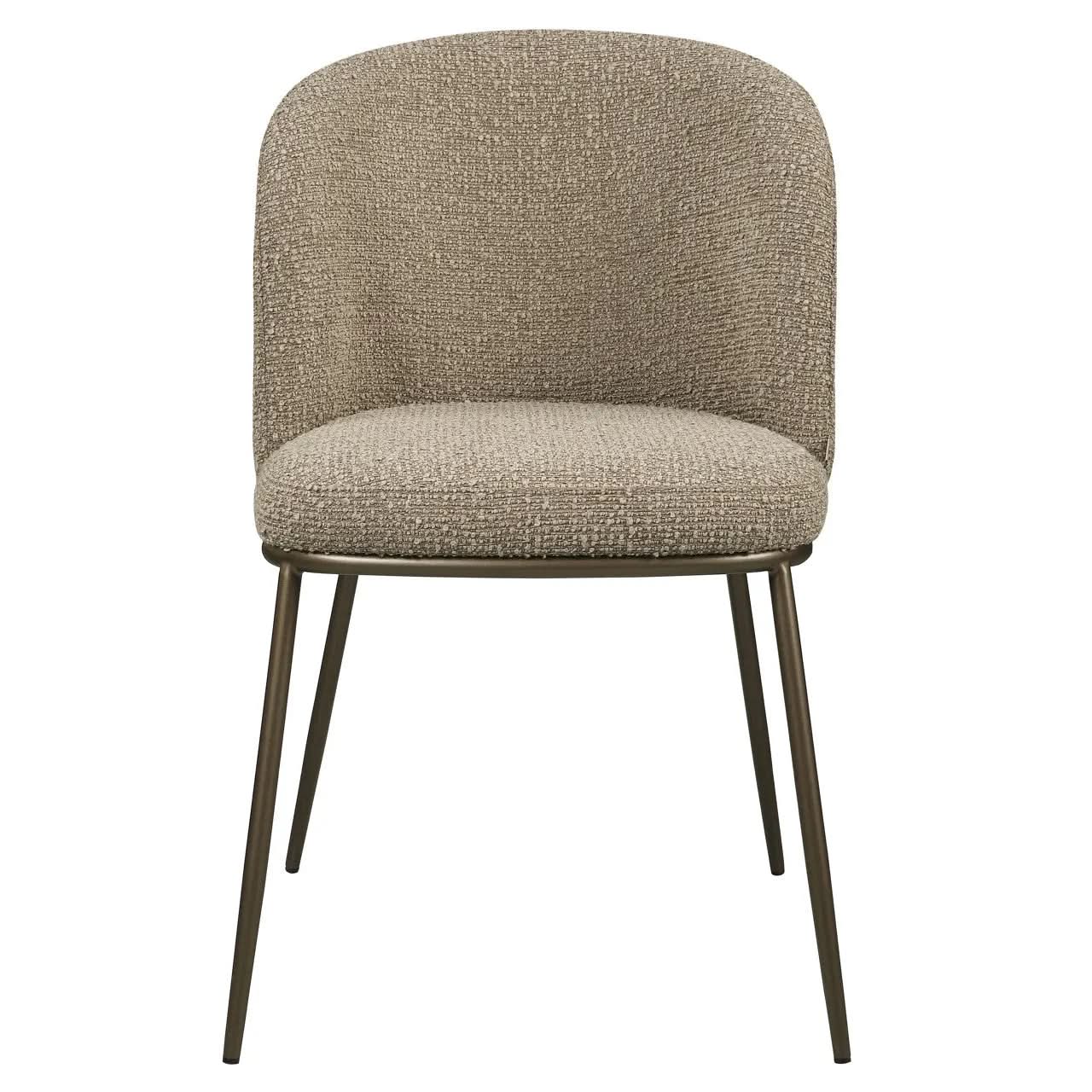 Richmond Interiors Elvi Mocca Chunky Dining Chair (Set of 2)   Nicholas John Interiors