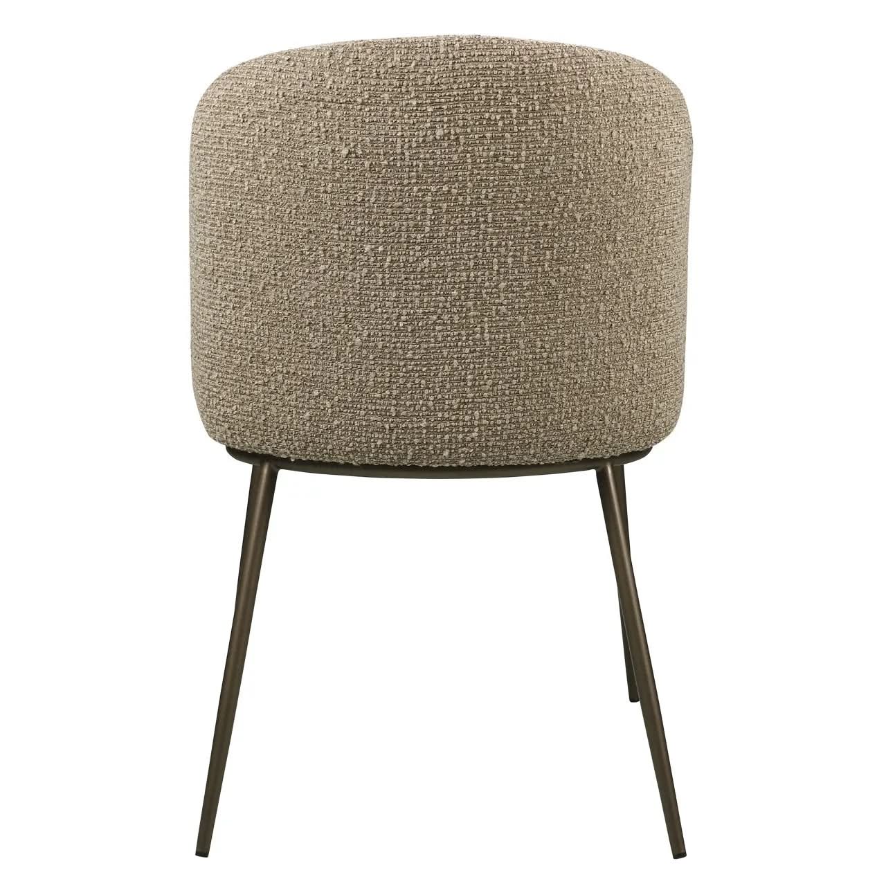 Richmond Interiors Elvi Mocca Chunky Dining Chair (Set of 2)   Nicholas John Interiors
