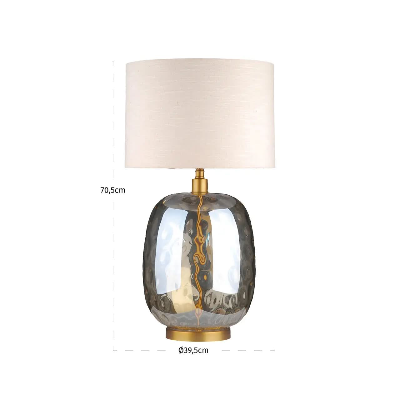 Richmond Interiors Ember Amber Table Lamp   Nicholas John Interiors