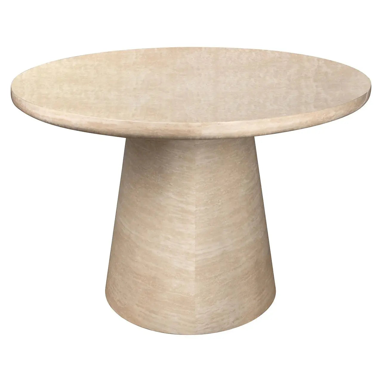 Richmond Interiors Fictus Dining Table 240cm Travertine in Beige   Nicholas John Interiors