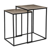 Richmond Interiors Finn Set of 2 Coffee Table in Champagne Gold  Nicholas John Interiors