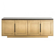 Richmond Interiors Finsbury Black/Gold Sideboard   Nicholas John Interiors