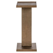Richmond Interiors Foley Brass Antique End Table   Nicholas John Interiors