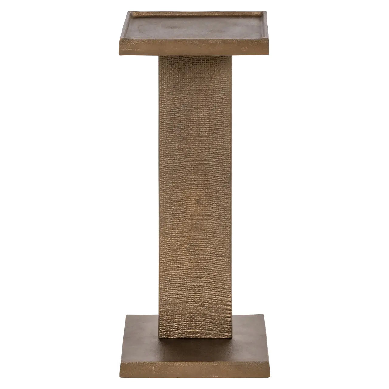 Richmond Interiors Foley Brass Antique End Table   Nicholas John Interiors