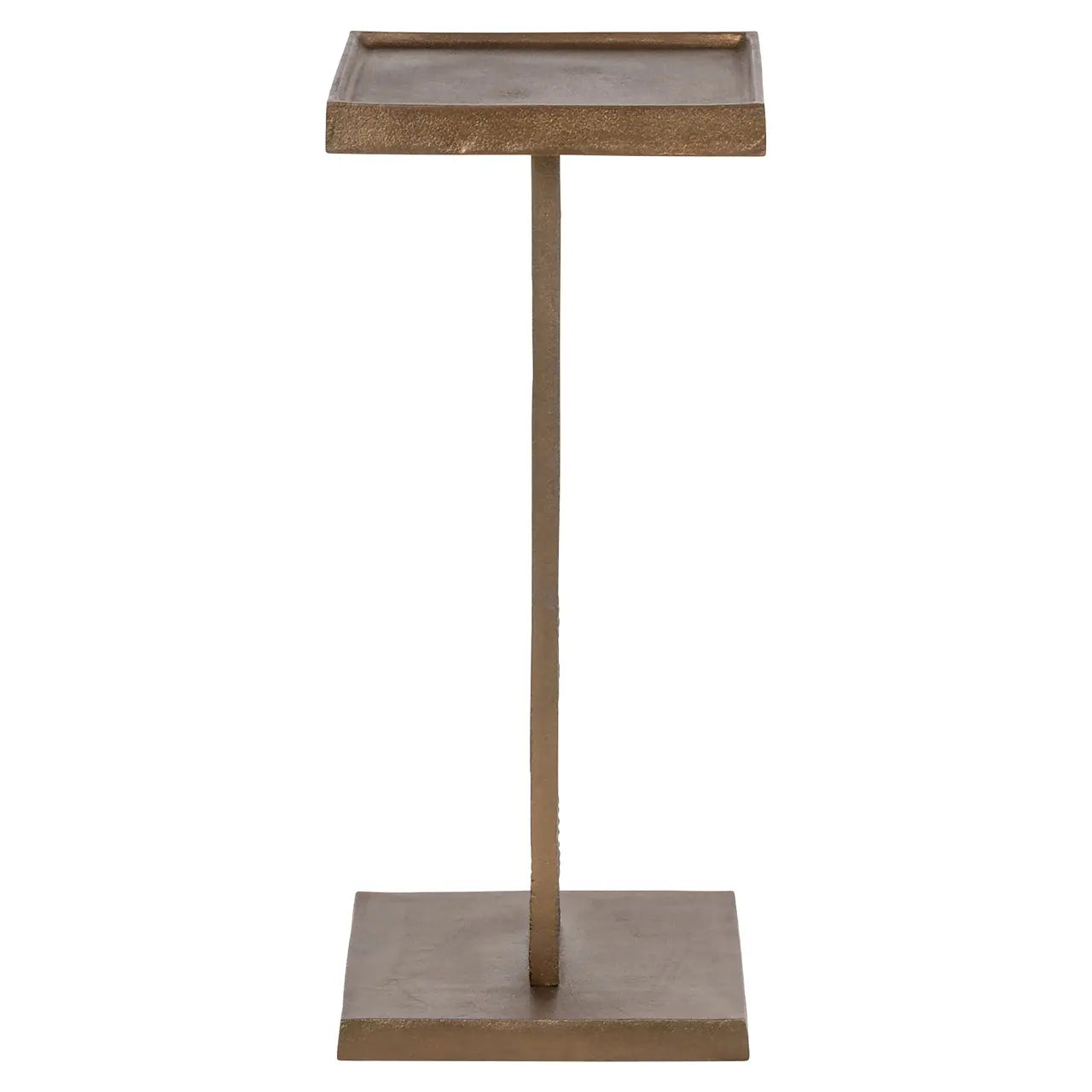 Richmond Interiors Foley Brass Antique End Table   Nicholas John Interiors