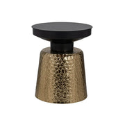 Richmond Interiors Freddie Black/Gold End Table  Nicholas John Interiors