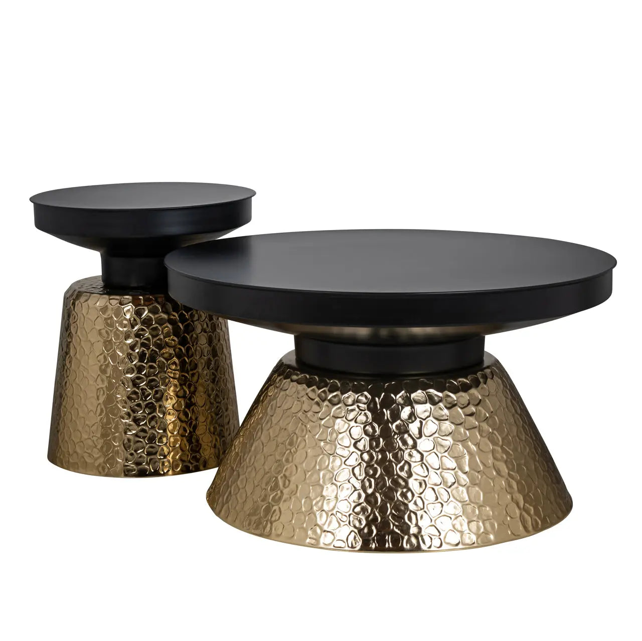Richmond Interiors Freddie Coffee Table in Black/Gold  Nicholas John Interiors