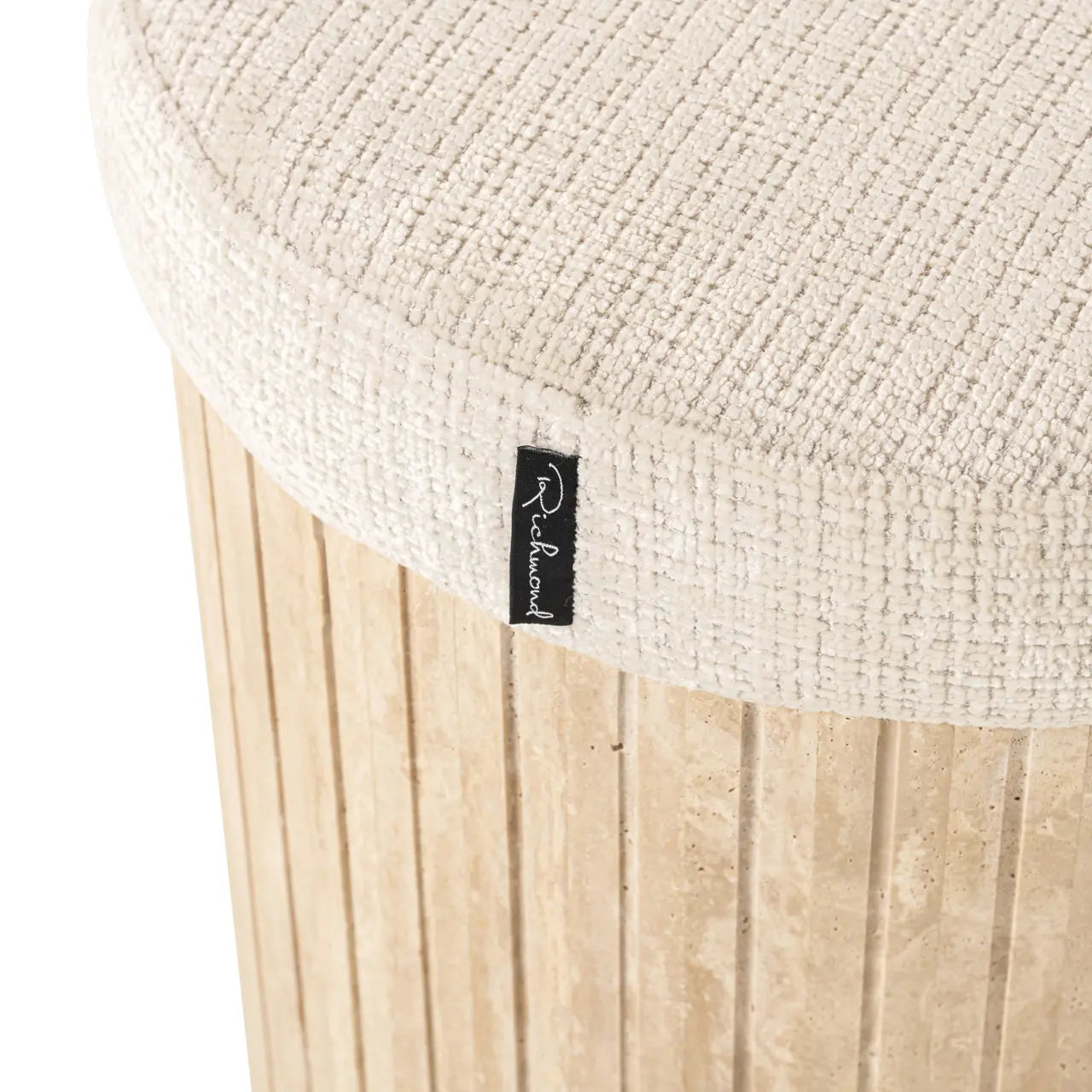 Richmond Interiors Gallice Beige Bench   Nicholas John Interiors