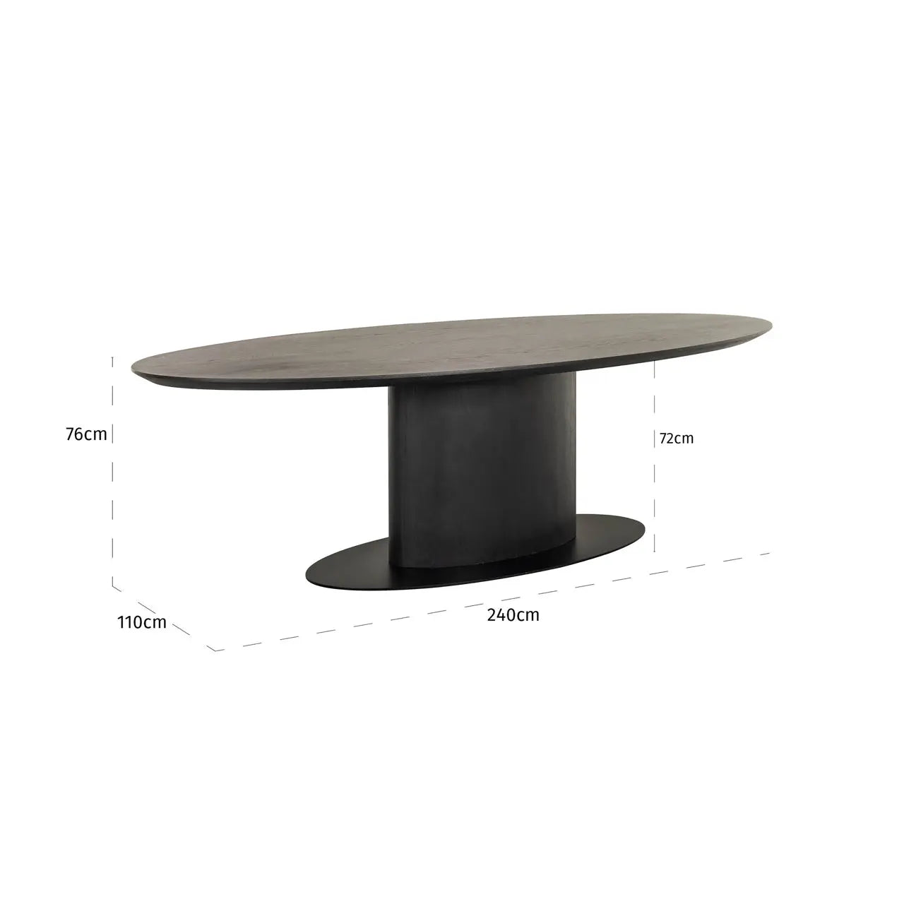 Richmond Interiors Gordon Dining Table in Dark Coffee   Nicholas John Interiors