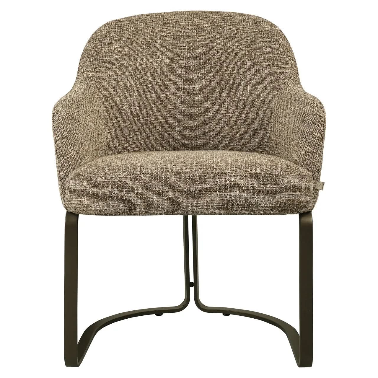 Richmond Interiors Hadley Brown Tweed Dining Chair   Nicholas John Interiors