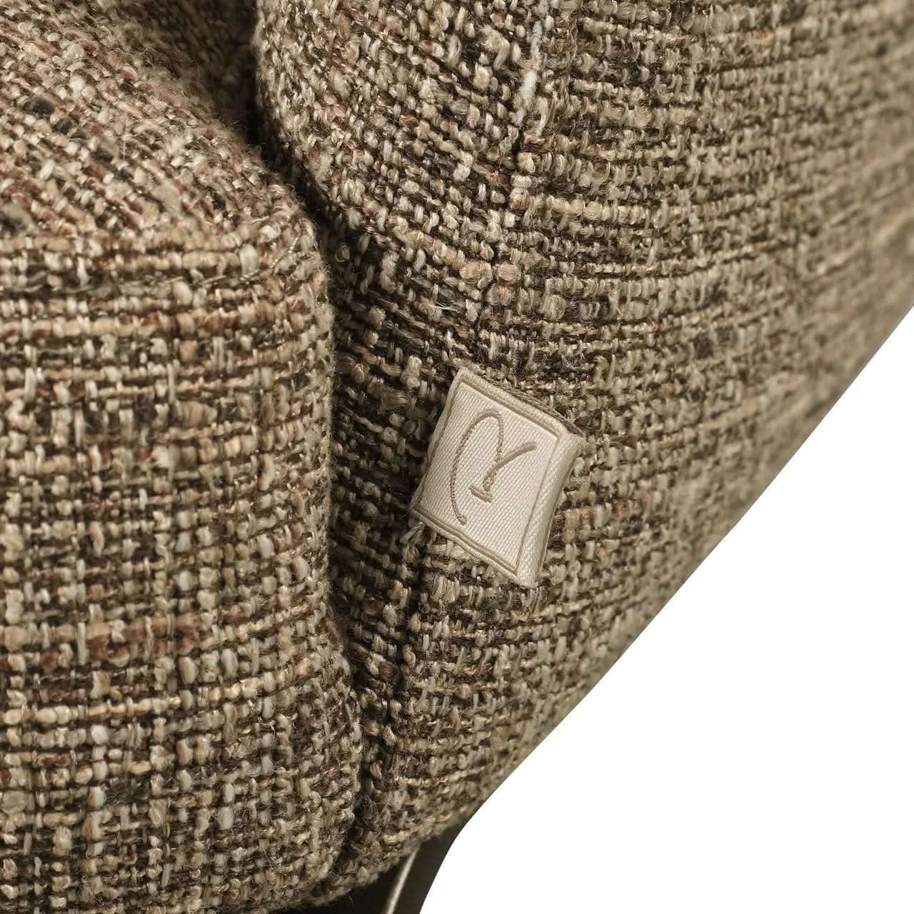 Richmond Interiors Hadley Brown Tweed Dining Chair   Nicholas John Interiors