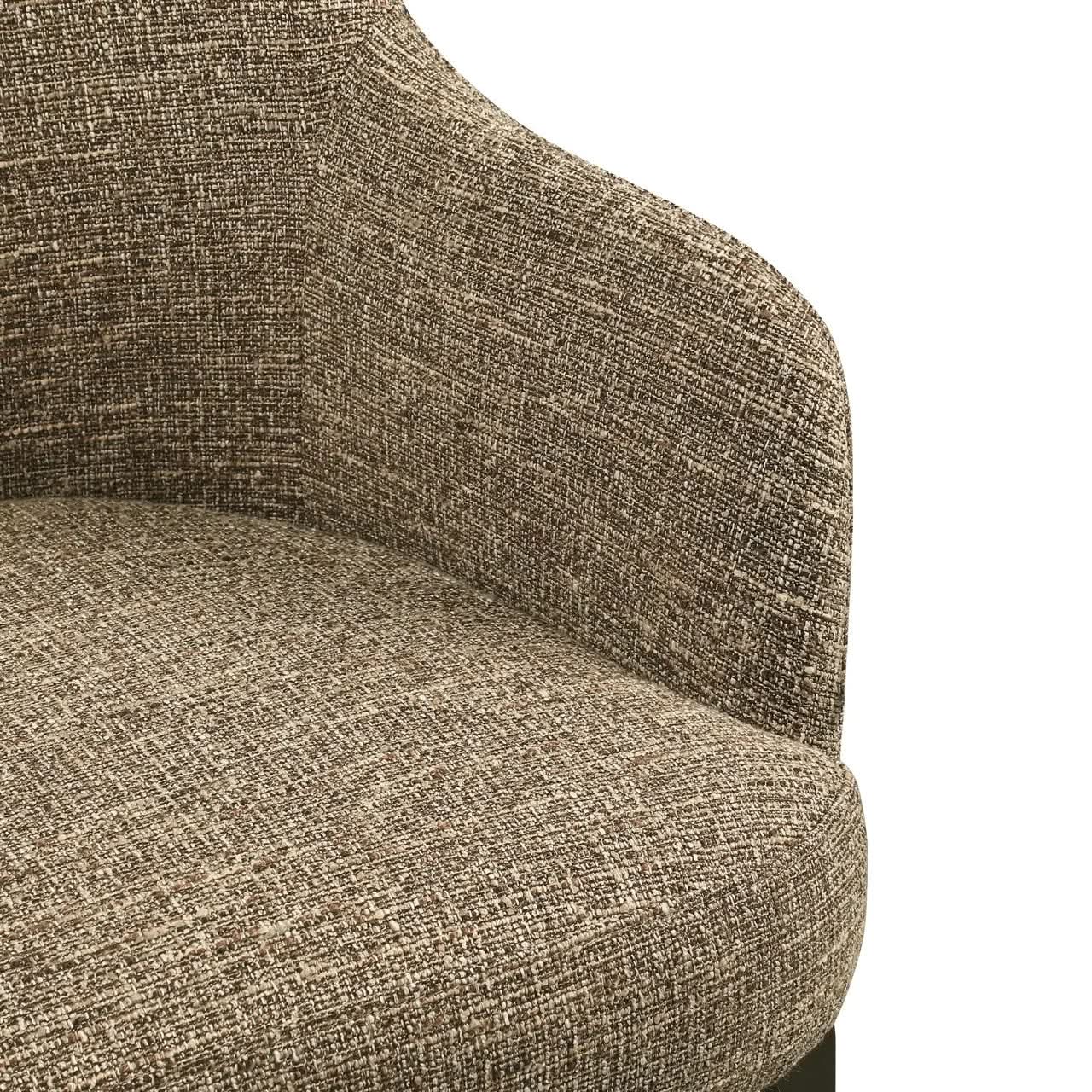 Richmond Interiors Hadley Brown Tweed Dining Chair   Nicholas John Interiors