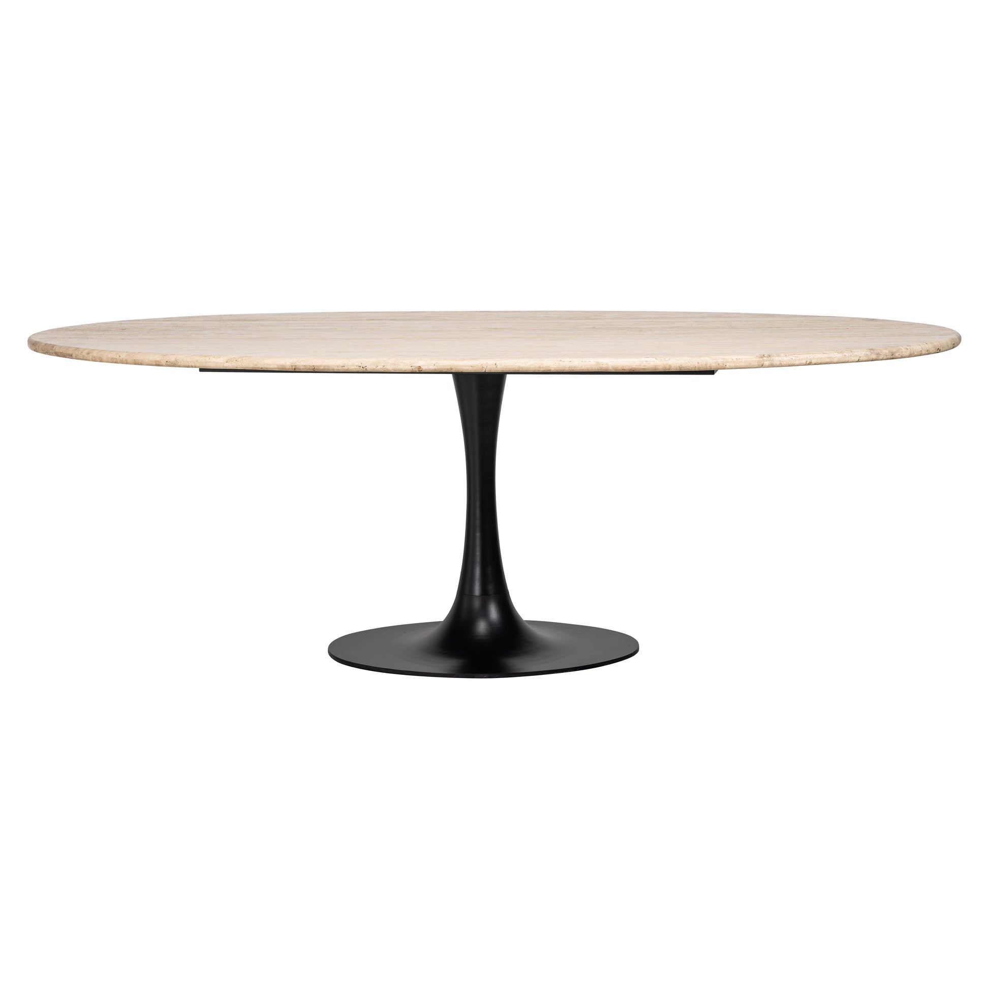 Richmond Interiors Hampton  230cm Oval Dining Table in Black  Nicholas John Interiors
