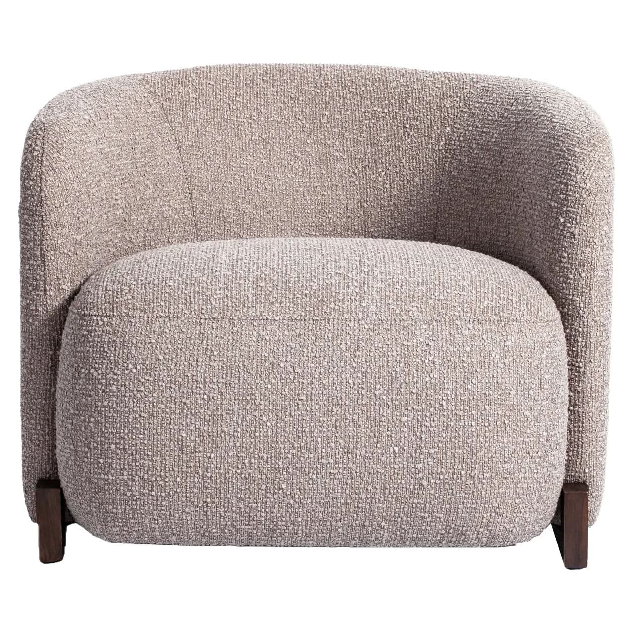 Richmond Interiors Hannah Mocca Chunky Lounge Chair   Nicholas John Interiors
