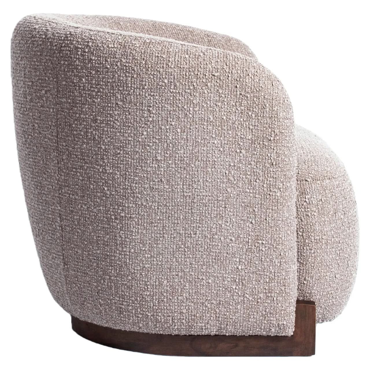 Richmond Interiors Hannah Mocca Chunky Lounge Chair   Nicholas John Interiors