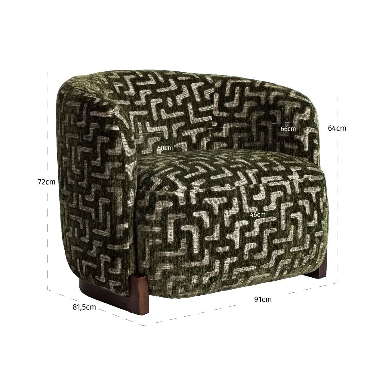 Richmond Interiors Hannah Moss Labyrinth Lounge Chair   Nicholas John Interiors