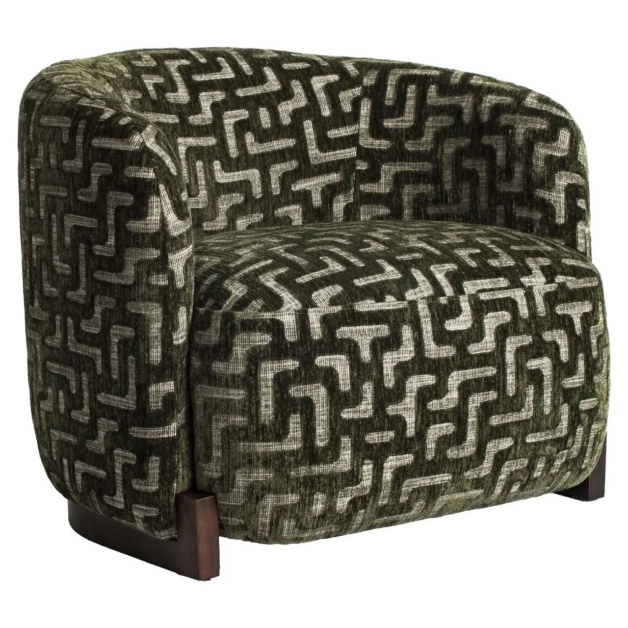 Richmond Interiors Hannah Moss Labyrinth Lounge Chair   Nicholas John Interiors