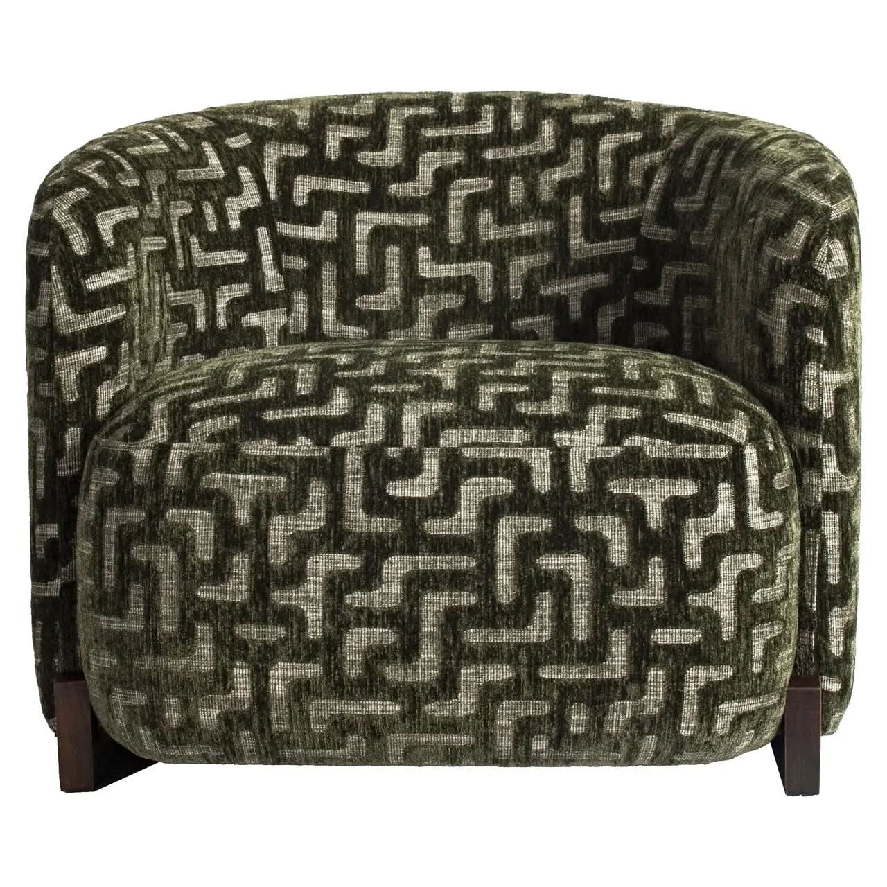 Richmond Interiors Hannah Moss Labyrinth Lounge Chair   Nicholas John Interiors